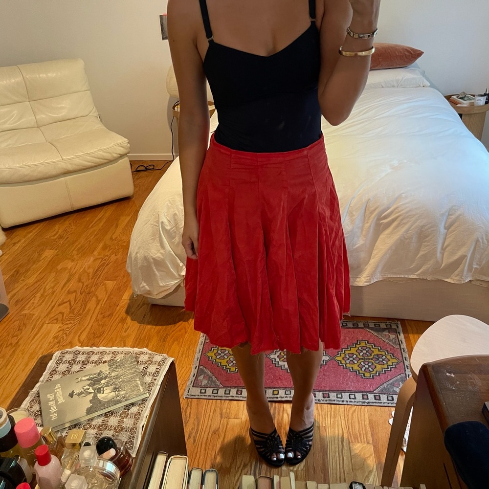 Women’s Red Sisley Skirt Sz Small